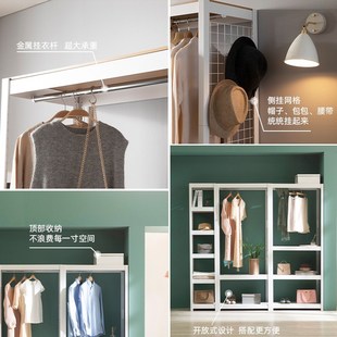 di免打孔组装金属风框架结构低碳钢成品小户型卧室