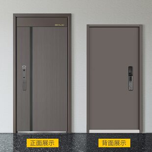 甄选4级防盗安全门家用甲级入户门大门智能门加门楣