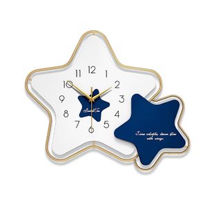 甄选网红装 时钟挂 饰挂钟客厅钟表轻奢时尚 家用艺术挂表现简约个性