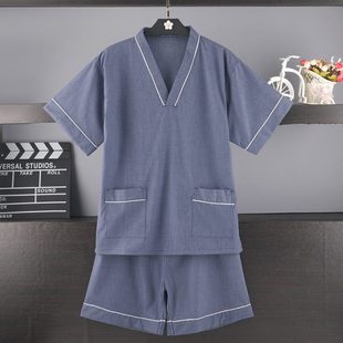 2023新款 200斤 汗蒸服男士 苎麻高档桑拿服高端洗浴中心裕服加大码
