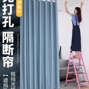 保暖防风隔断帘免打孔安装 门帘冬季 卧室家用房间分离神器遮挡帘