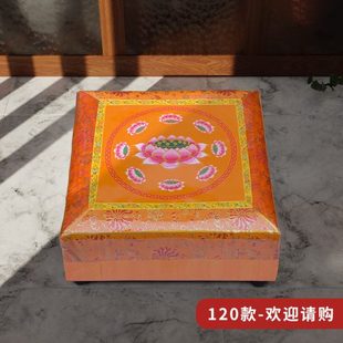庄严品拜垫拜佛垫九品莲刺绣家用跪拜垫蒲团跪垫打坐垫磕头斜拜垫