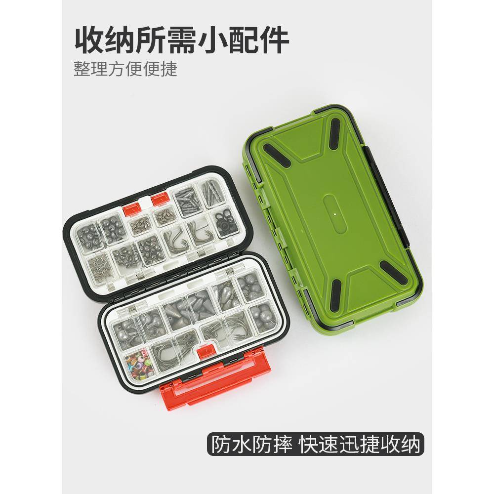 79件亚配件套97pj路铅装德州钓组咬铅头钩挡珠铅坠路亚盒大全