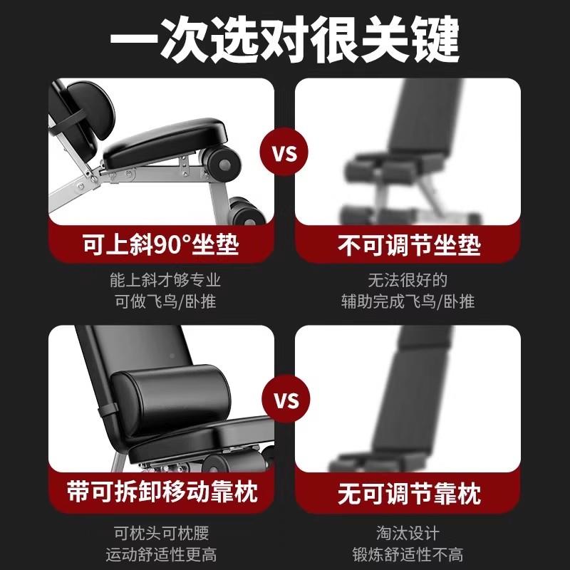 德国仰卧起用坐辅助哑铃凳卧推凳健身器炼器材家PLG椅子多功能锻