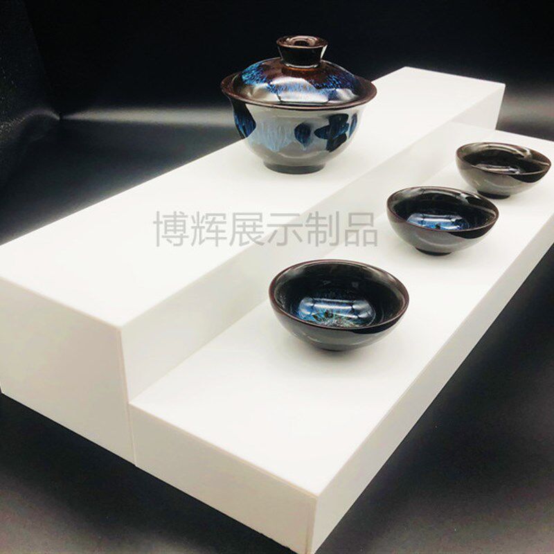 二层  层阶梯形货架 亚加力陈列架 展示架  酒架