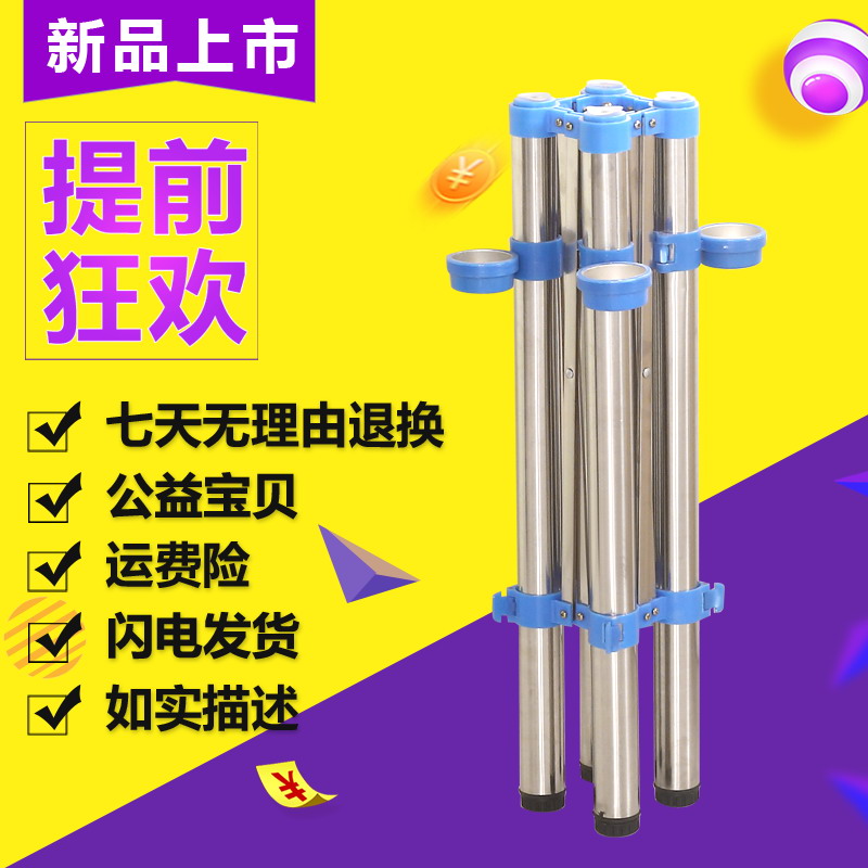 折叠桌架桌腿支架桌脚架金属桌架子锈钢折叠麻将桌腿快餐桌子腿