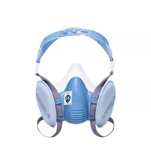 宝顺安防尘口罩n防工业粉尘打磨装修煤矿井下硅胶调节面罩