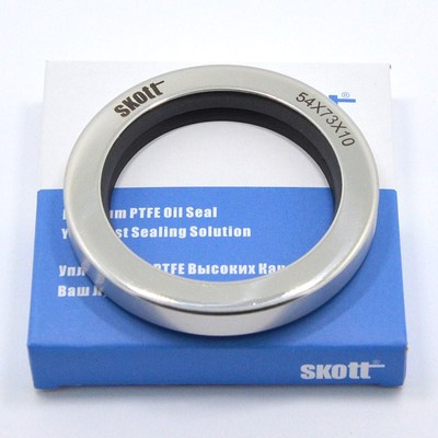 skott进口不锈钢油封 双唇 高速轴耐腐蚀铁氟龙密封件  55