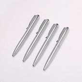 支 迷你圆珠笔金属笔旋转商务蓝笔文具黑笔油笔便携笔口袋笔