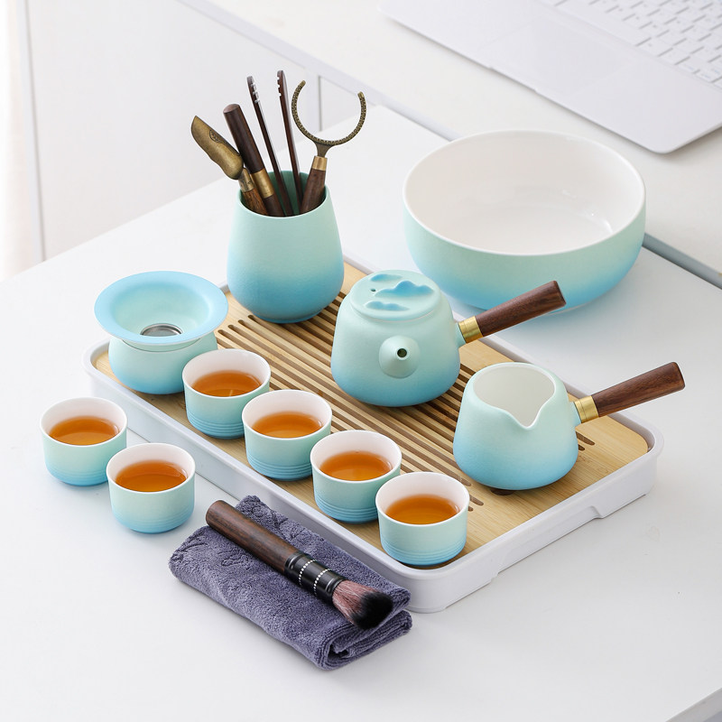 茶具现代功夫茶具茶壶茶杯茶洗茶盘办公泡茶整