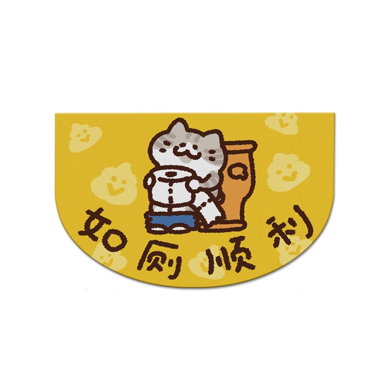 阿咪阿蛙的日常硅藻泥地垫 必易防滑防潮速干异形卫生间浴室吸水