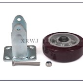 重型固定轮推车轮脚轮直行静音轮耐磨定向轮子