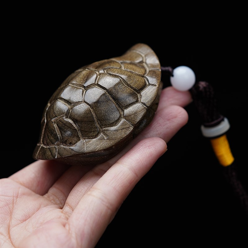 金丝楠木阴沉木乌木手把件雕刻富甲汽车挂件文玩小摆件RC