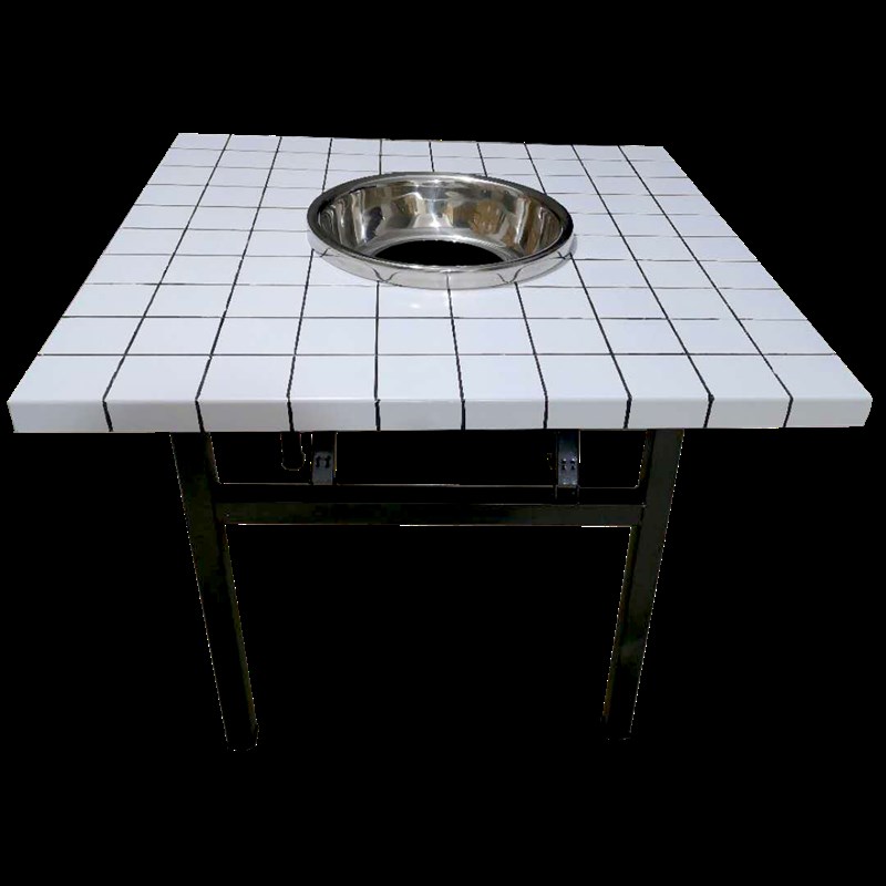 实木仿制瓷砖桌外摆桌串串火锅桌收折夜市桌摆摊桌折叠便携餐馆桌