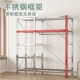 钢架布钢管加粗加固卧室结实耐用防尘挂衣架