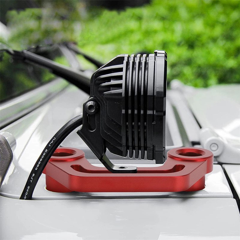 适用于18-23吉普牧马人JL/JLU改装射灯铝合金支架