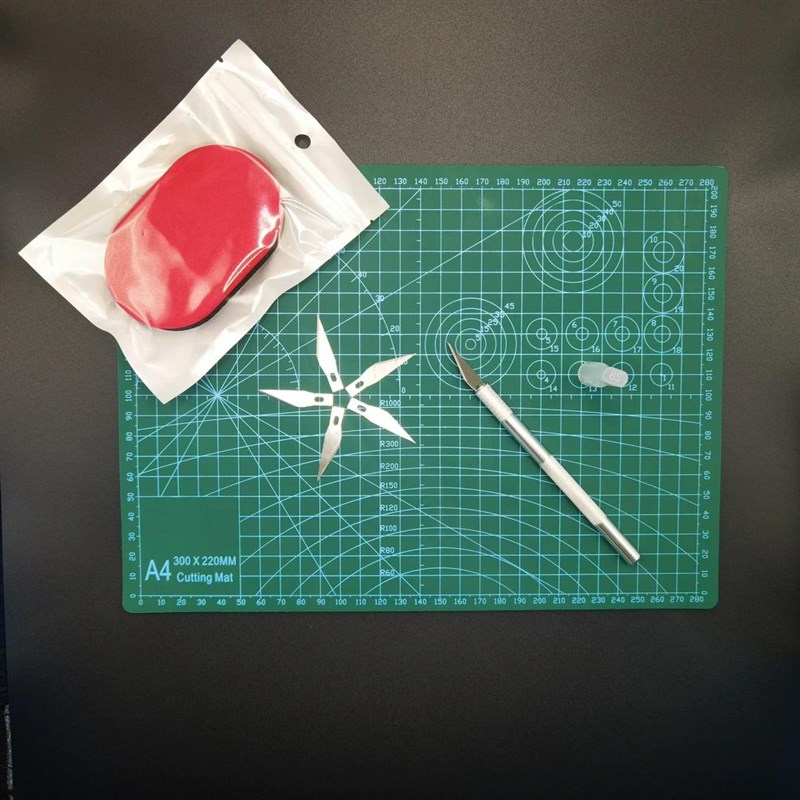 乒乓球粘拍工具胶皮切割工具切割刀滚胶棒无机胶水海绵擦切割垫