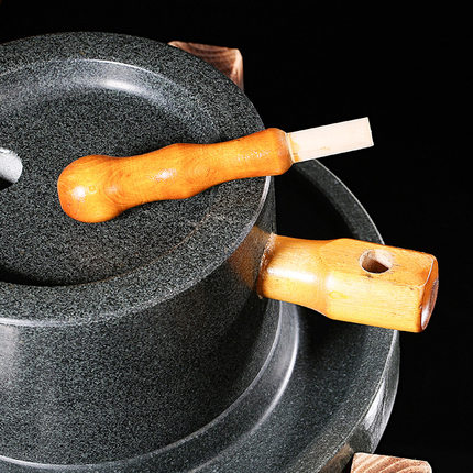 复古 青石小石磨家用磨盘老式豆浆磨浆机肠粉机小型老式磨豆腐机
