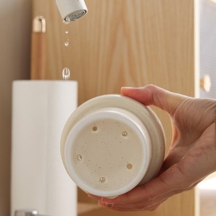 沥水架 北欧简约纯色陶瓷沥水筒筷笼架家用厨房餐具置物收纳罐套装