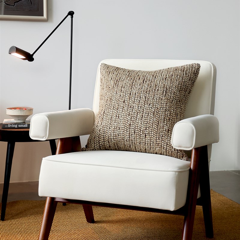 Buzi 现代极简抱枕棉麻加厚靠垫诧寂风腰枕床头大靠背侘寂风民宿