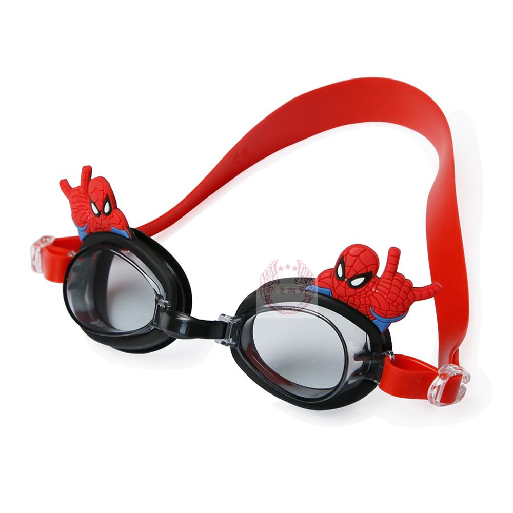 2021出口儿童泳镜 卡通造型蜘蛛侠泳衣 男童男孩中大童防雾