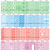 古典镂空型办公室客厅屏风过道吊顶电视背景墙镂空格