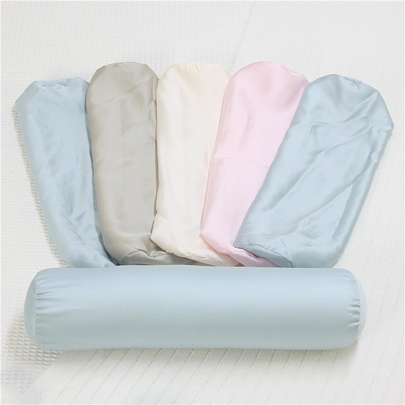 支天丝舒适凉感夏季圆柱形抱枕侧睡夹腿裸睡长条枕头换洗