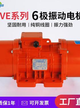 振动电机马达MVE2W6极1000rpm强力矿山建筑筛选输送震动源