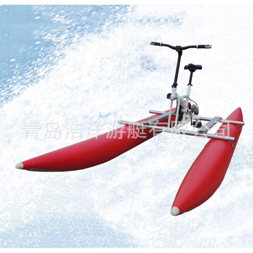 水上自行车家庭景点游船观光脚蹬休闲船水上自行车