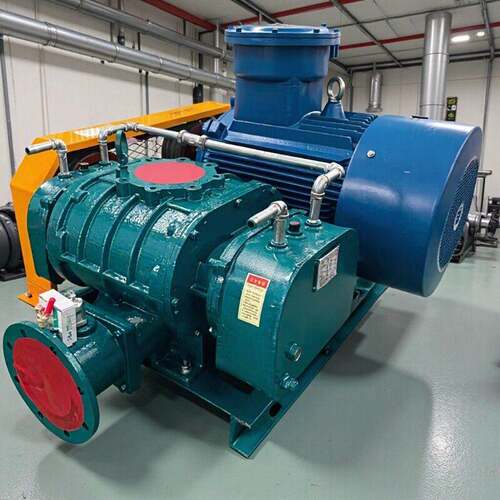 7.5KW污水处理曝气风机养殖氧助燃加压气力输送SR100罗茨风机