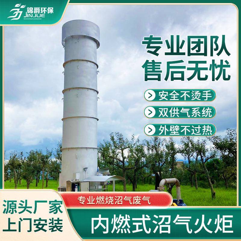 内燃沼气火炬304不锈钢沼气火炬垃圾填埋场沼气应急火炬