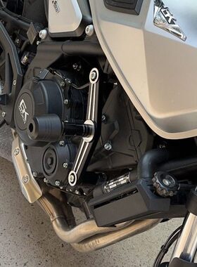 适用高金500 GK400 凯越500F改装带弹簧缓冲防摔球胶保护杆保险杠