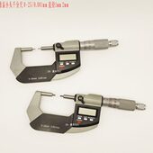 25mm直径1 2mm花键千分尺0.001mm 细头外径 长量小头数显千分尺