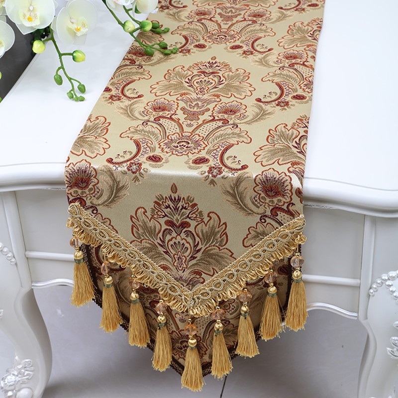 艺必旭 高档欧式桌旗 餐桌桌旗时尚 台布 餐垫 桌旗高档 床旗