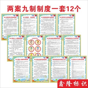 幼儿园检查制度两案九制管理晨检突发公共卫生事件应急预案