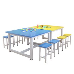 儿童书法美术手工画画绘画培训会议桌学习桌小学幼儿园画室课桌椅