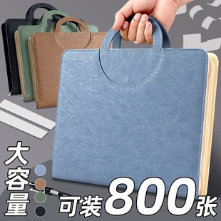 笔记本年新款文件夹拉链包商务记事本企业合同文件袋工作会议记录