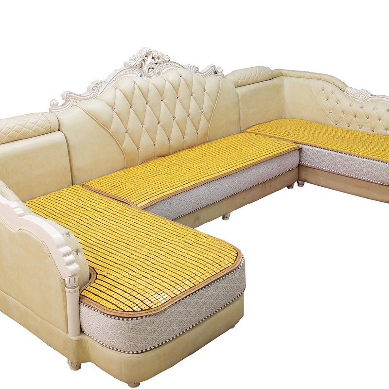 夏季欧式沙发垫纯色麻将坐垫竹凉席防滑竹席凉感垫子夏天座垫