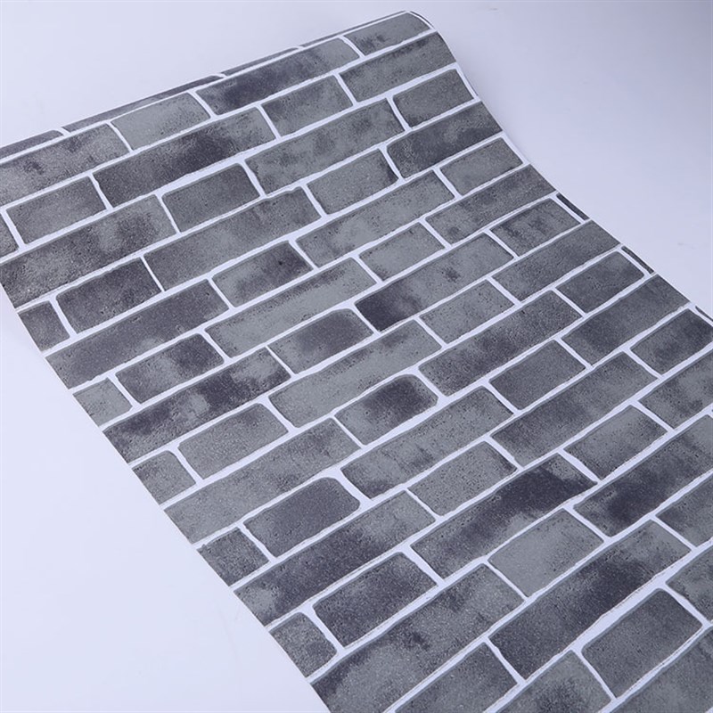 竹子贴纸 墙贴 自粘墙纸壁纸宿舍防水防潮墙贴墙面砖纹绿色加厚