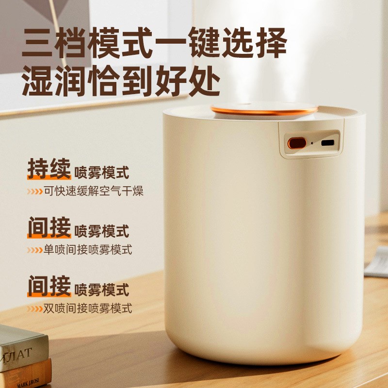 USB加湿器办公室桌面小型家用卧室宿舍可爱学生空气双头喷雾