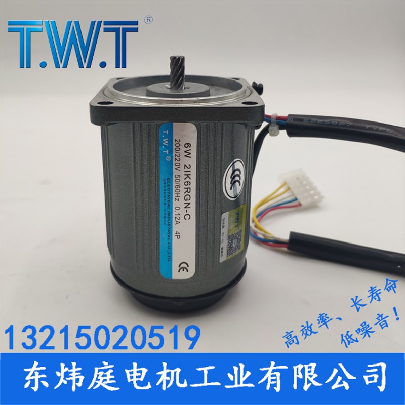 TWT电机 6W调速电机2IK6RGN-C 2RK6RGN-C  台湾东炜庭电机