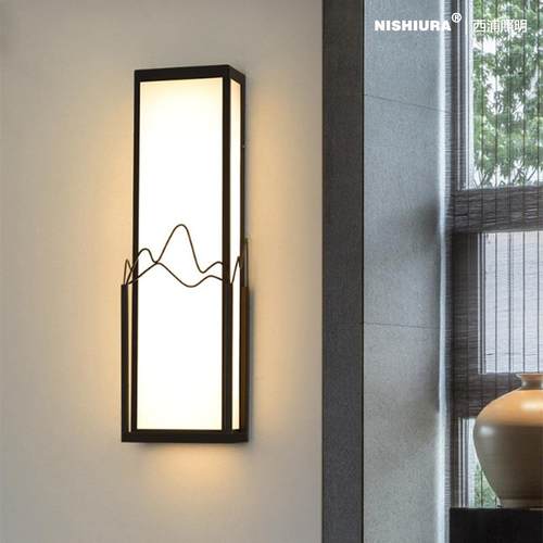 现代户外庭院灯室外壁灯简约外墙灯新中式别墅大门口灯花园露台灯