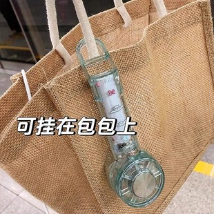小型电风 透明手持涡轮小风扇迷你制冷小电扇随身携带户外便V携式