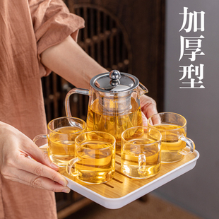 茶具玻璃 小号茶壶泡茶家用耐高温r茶水分离水壶过滤耐热单壶套装