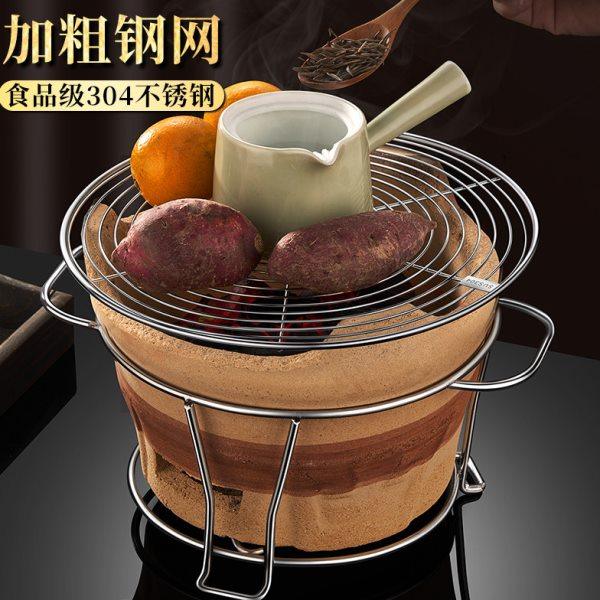 不锈钢加粗烧烤网炭炉烤肉圆网围炉煮茶电陶炉网架圆形熏肉网格篦,厨房/烹饪用具,烧烤网,淘宝优惠券,粉丝福利购,淘宝优惠卷
