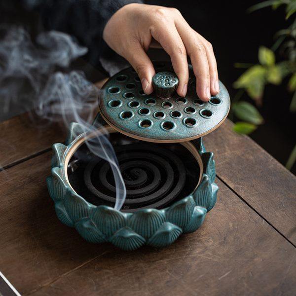 陶瓷蚊香盘托盘支架家用带盖接灰盘防火防烫创意香炉户外蚊香盒,家居饰品,香托/香盘/香座/香插,淘宝优惠券,粉丝福利购,淘宝优惠卷