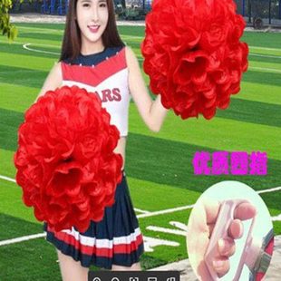 花球啦啦队手拿花广场舞花头花拉拉队彩花球运动会开幕式道具