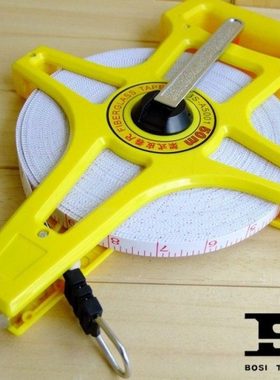 包邮波斯工具玻璃纤维架式皮卷尺30米50米100米皮尺工程尺/纤维尺