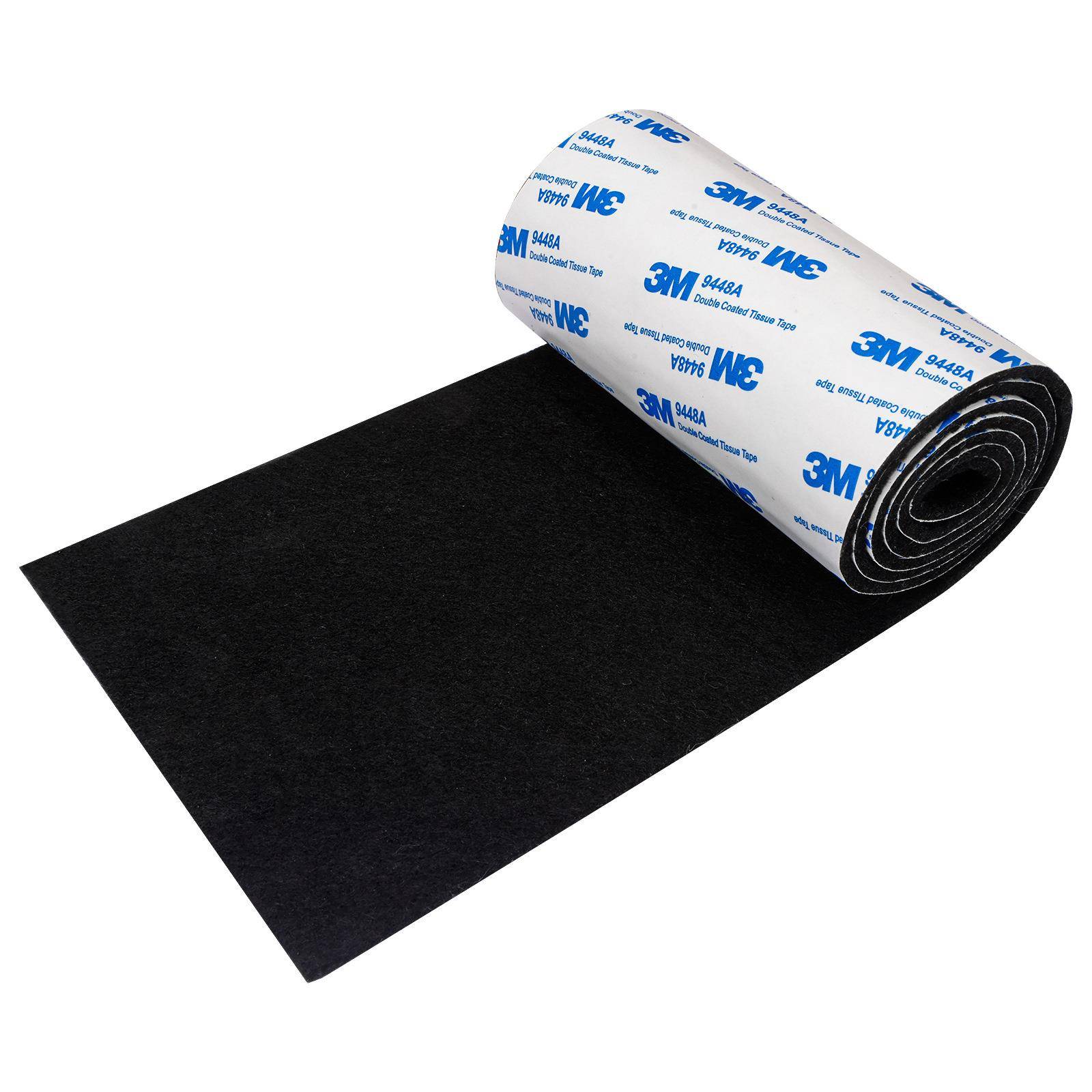 跨境背胶毛毡条防滑家具脚垫加硬黑色毛毡垫背胶羊毛毡垫