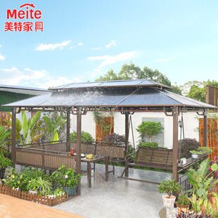 秋千吊椅室外庭院葡萄架防腐碳化木摇椅休闲露台阳台花园院子凉亭